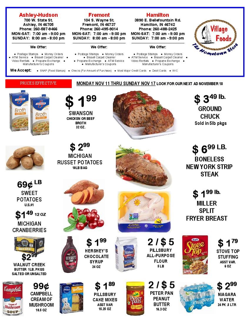 FREMONT VILLAGE FOODS Fremont IN Hours, Directions, Reviews Loc8NearMe