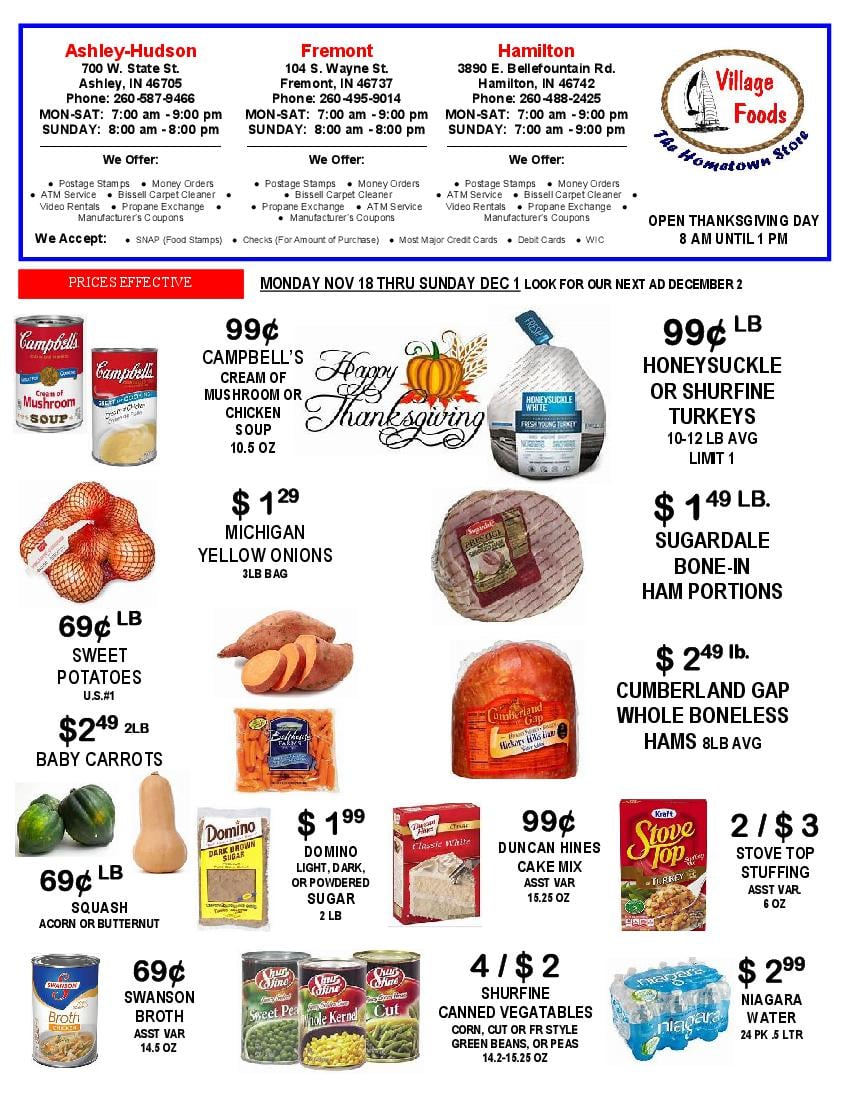 FREMONT VILLAGE FOODS Fremont IN Hours, Directions, Reviews Loc8NearMe