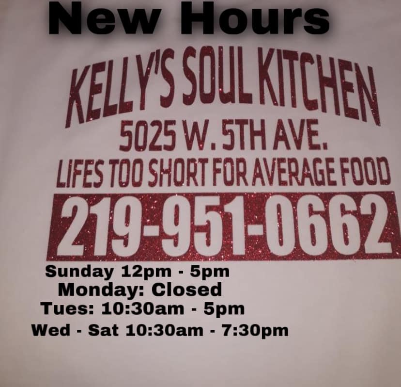 Kelly's Soul Kitchen 5025 W 5th Ave, Gary