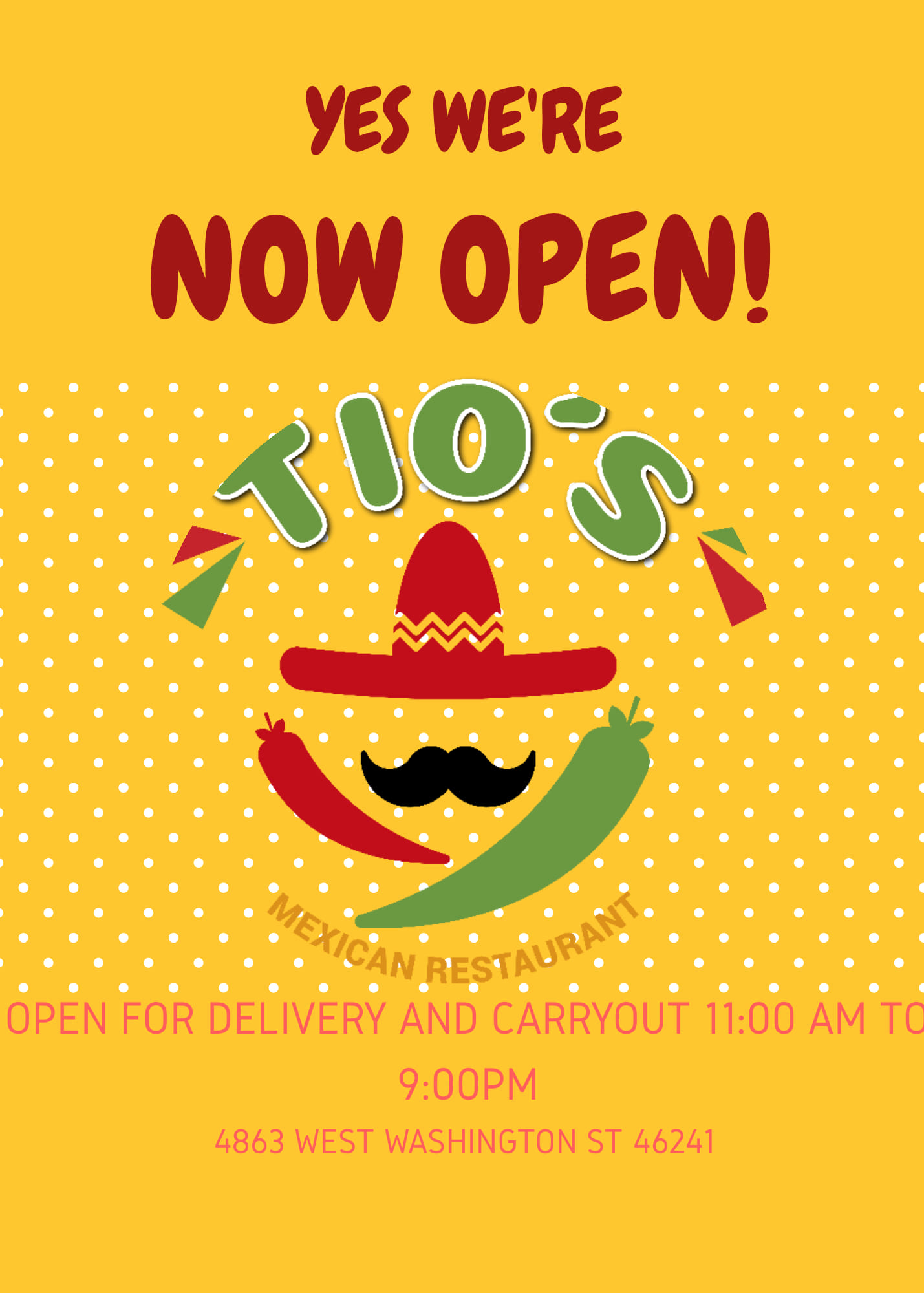 Tios Mexican Restaurant 4863 W Washington St, Indianapolis