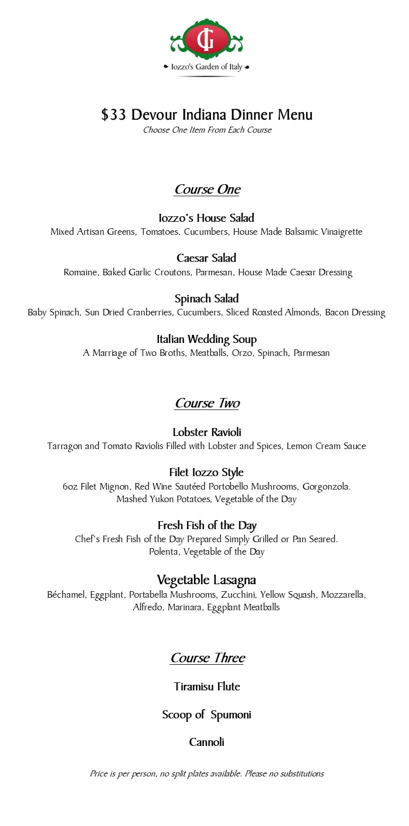 Iozzo's Garden of Italy 946 S Meridian St, Indianapolis