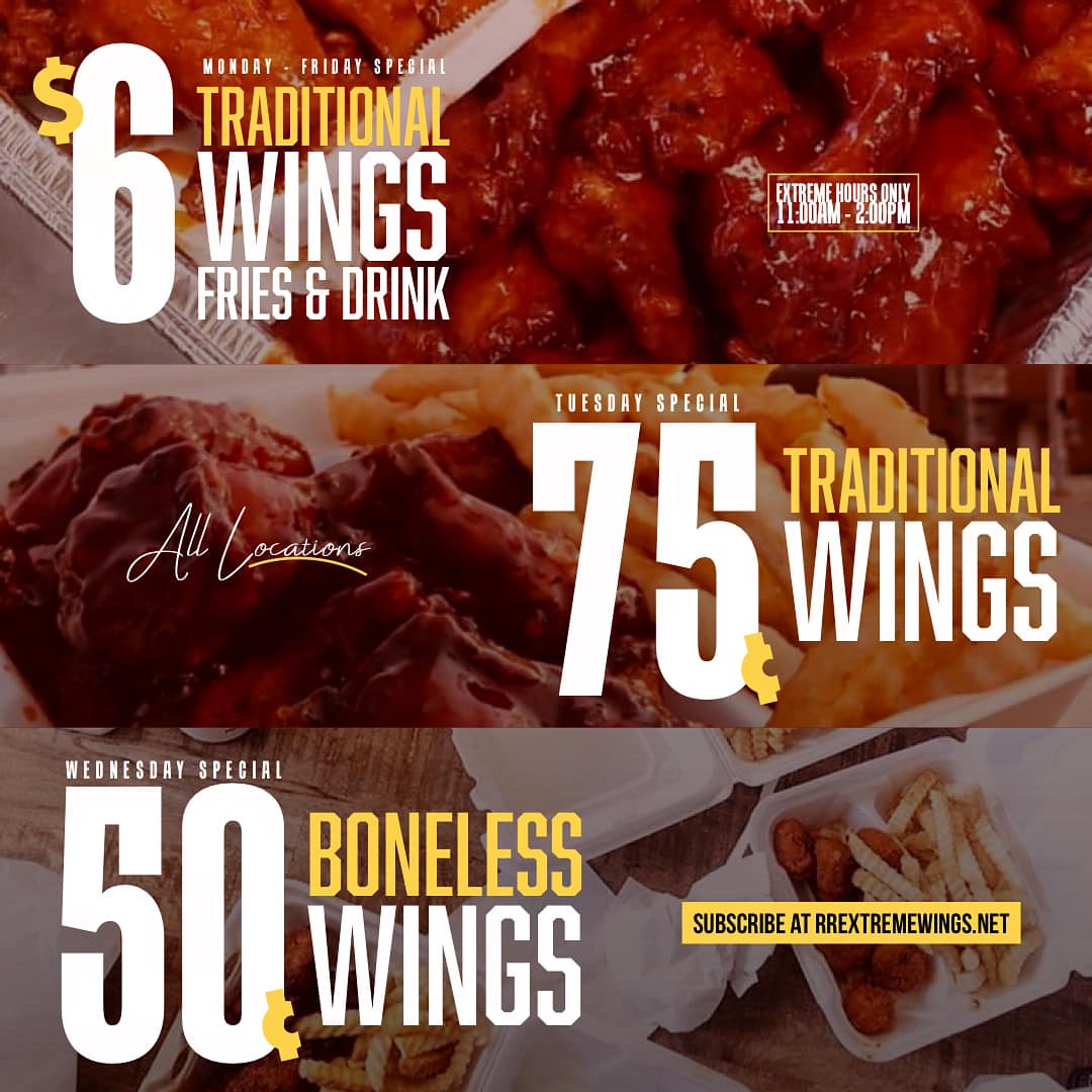 R&R Extreme Wings 4361 N Keystone Ave, Indianapolis
