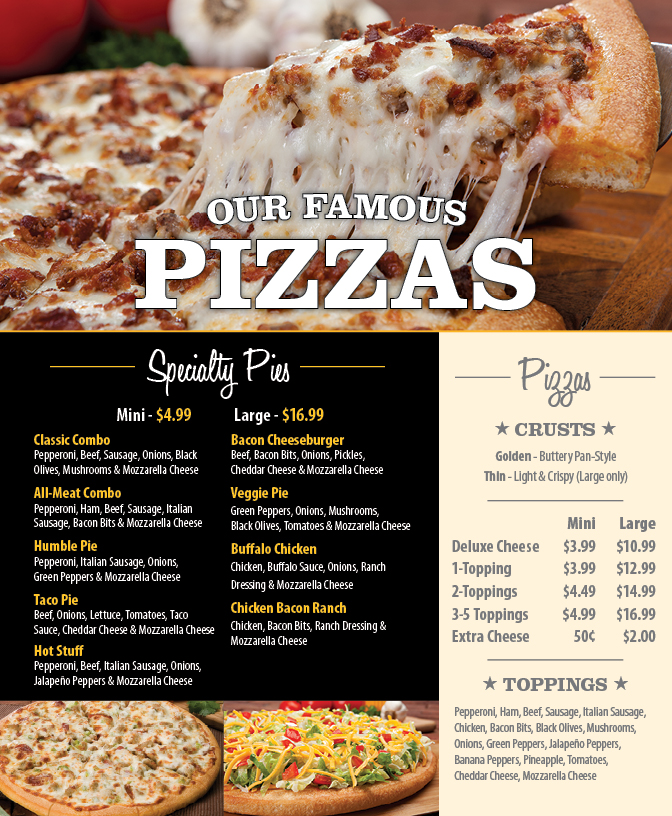 Godfather's Pizza Express Menu