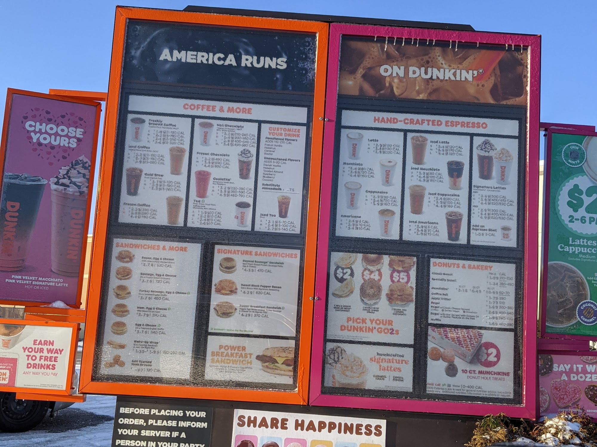 Dunkin' Menu