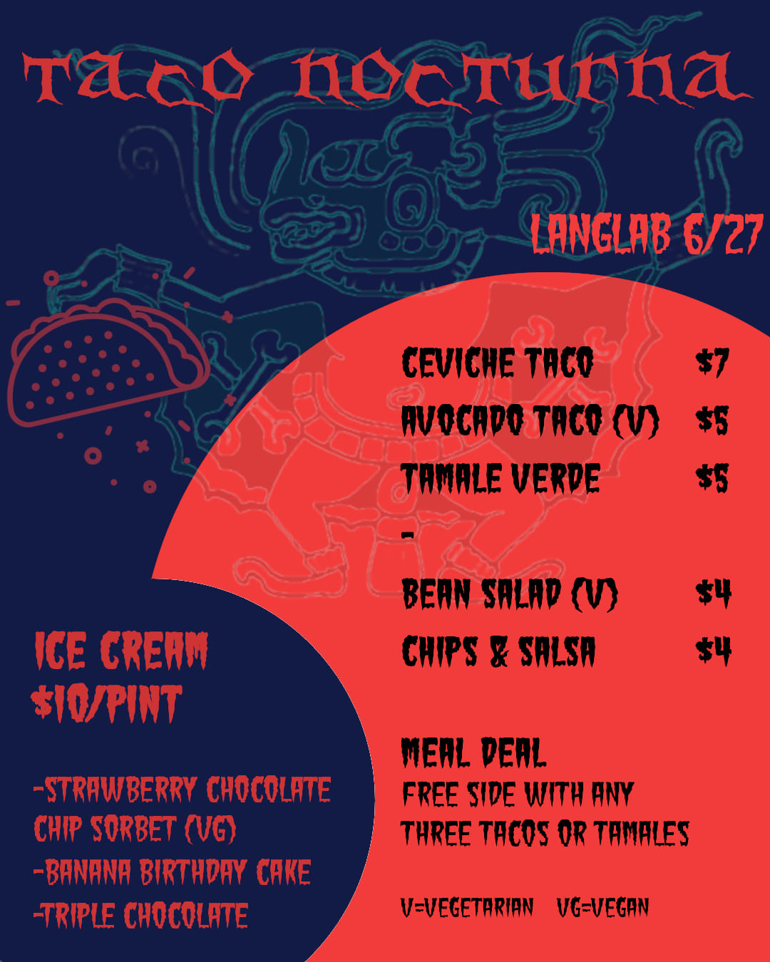 Violet Sky Chocolate Menu