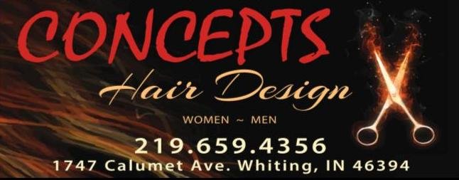 Concepts Hair Design 1745 Calumet Ave, Whiting Indiana 46394