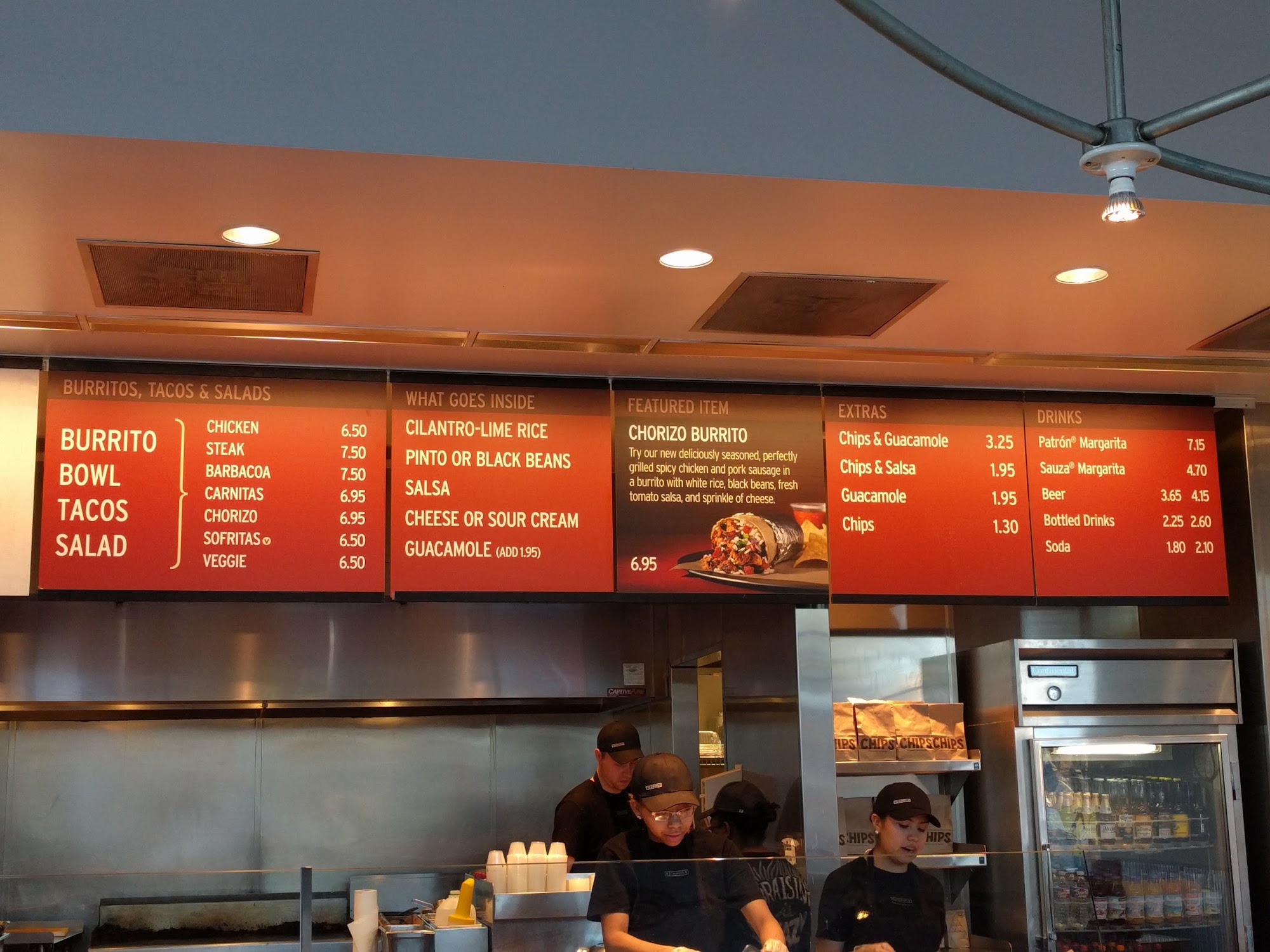 Chipotle Mexican Grill Menu