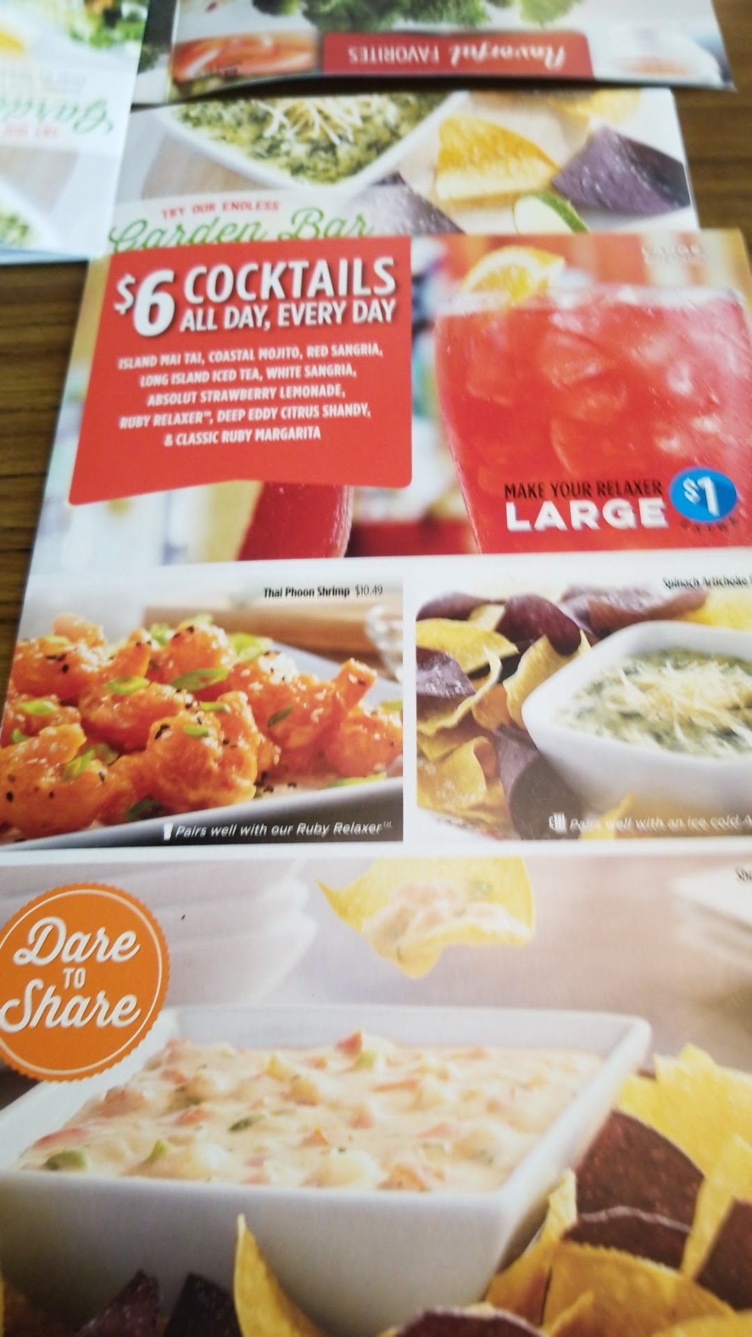 Ruby Tuesday Menu