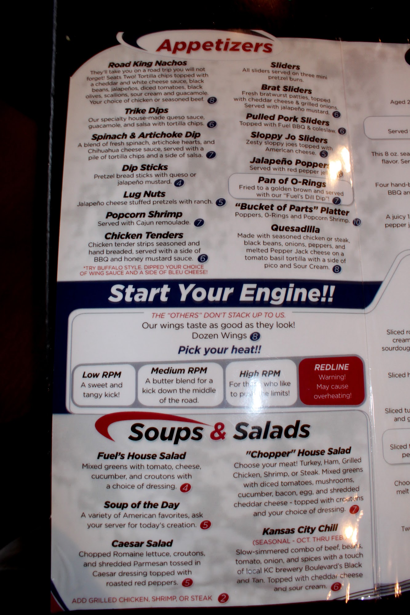 Fuel American Made Bar & Grill Menu