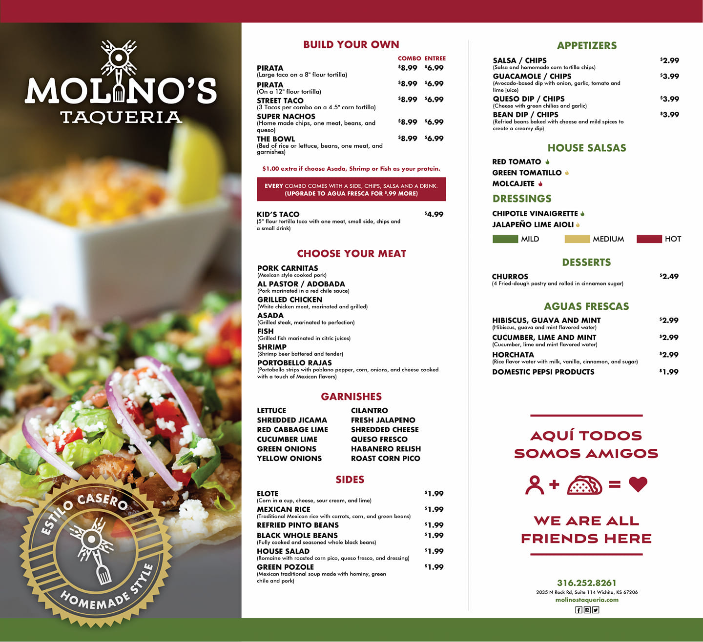 Molino's Taqueria 2035 N Rock Rd #114, Wichita