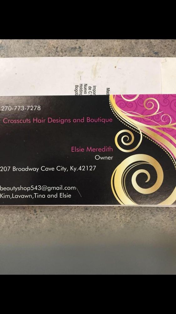 Cross Cut Hair Designs 207 Broadway St, Cave City Kentucky 42127