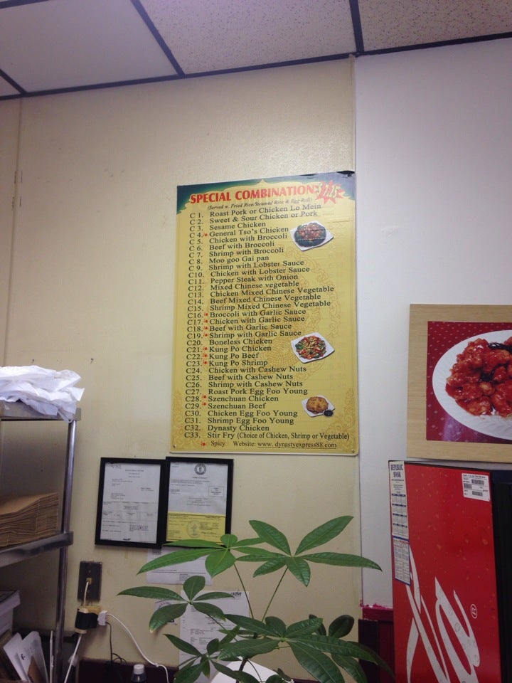 Dynasty Express Menu