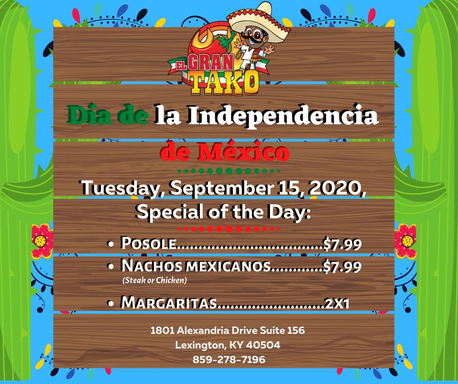 El Gran Tako 340 E New Circle Rd #100, Lexington