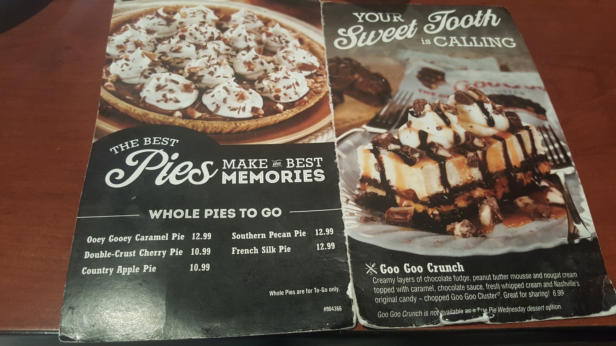 O'Charley’s Restaurant & Bar Menu