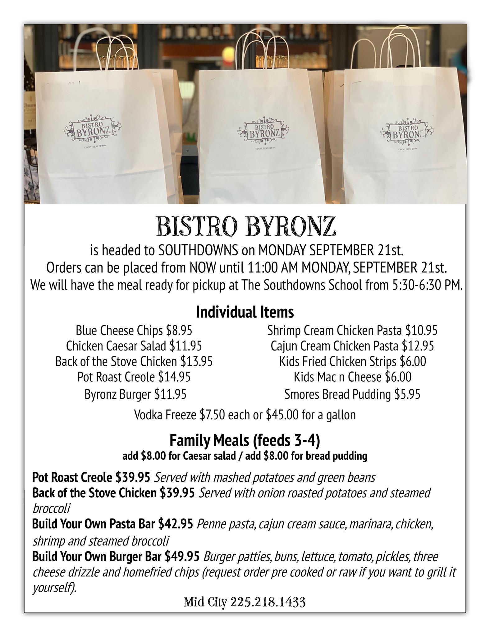 Bistro Byronz 5412 Government St, Baton Rouge