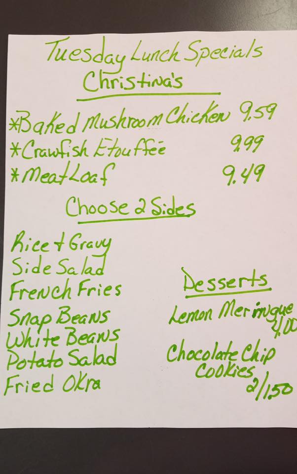 Christina's Restaurant 320 St Charles St, Baton Rouge