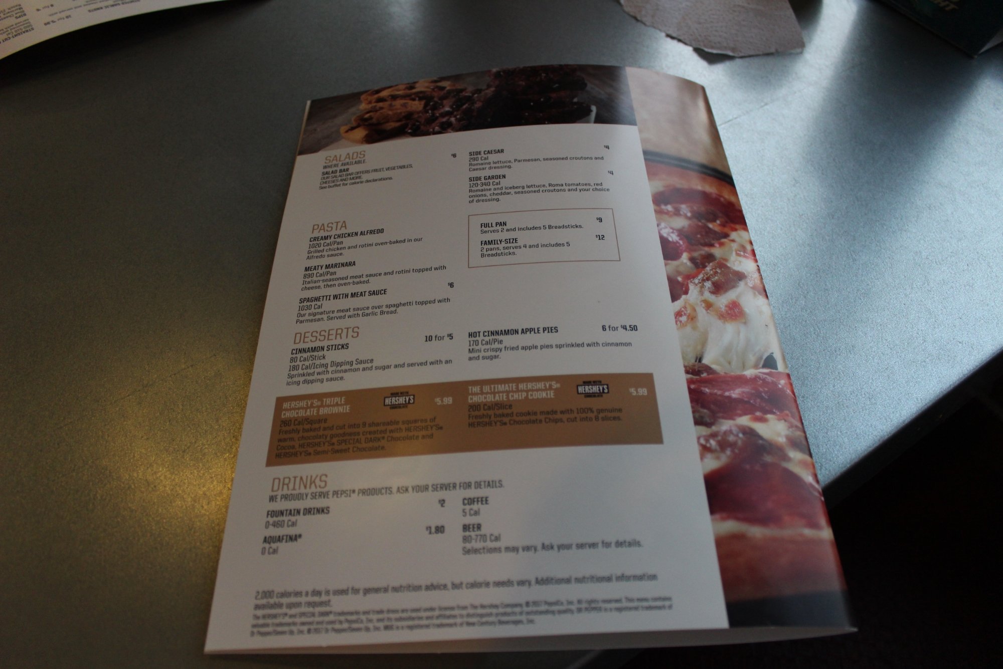 Pizza Hut Menu