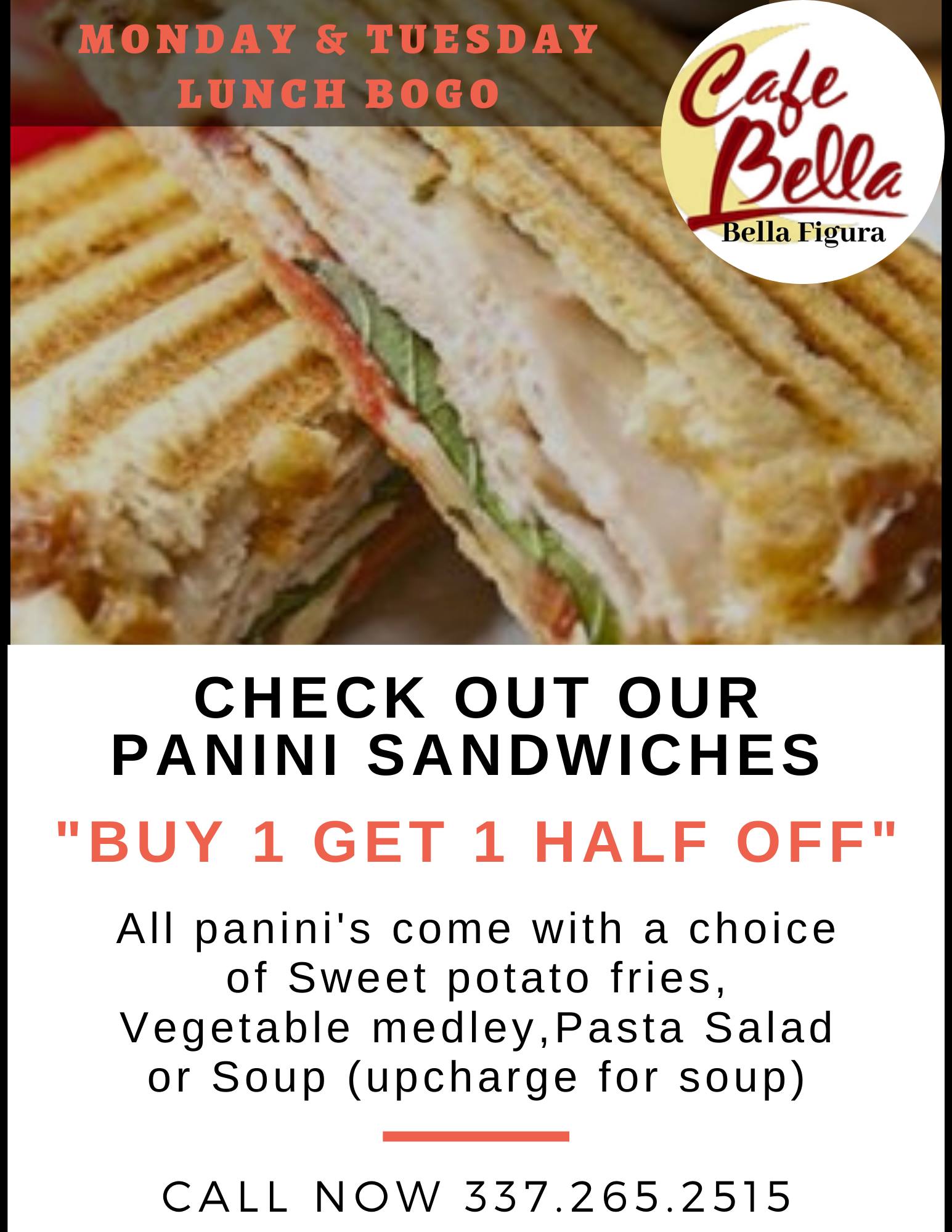 Cafe Bella 301 Heymann Blvd, Lafayette