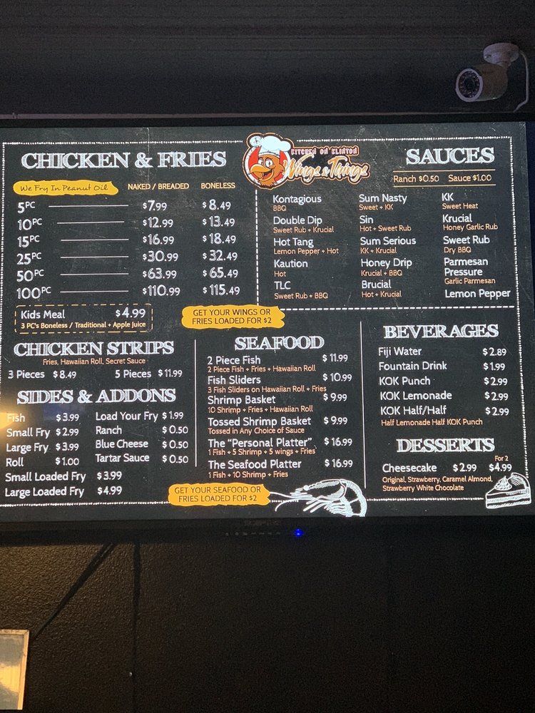 KOK Wings & Things 405 E University Ave, Lafayette
