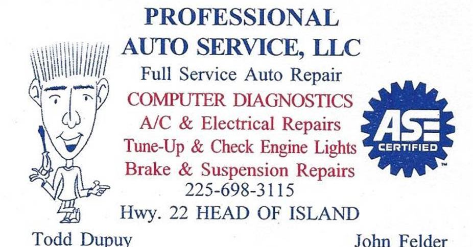 Professional Auto Service (formerly Island Auto)