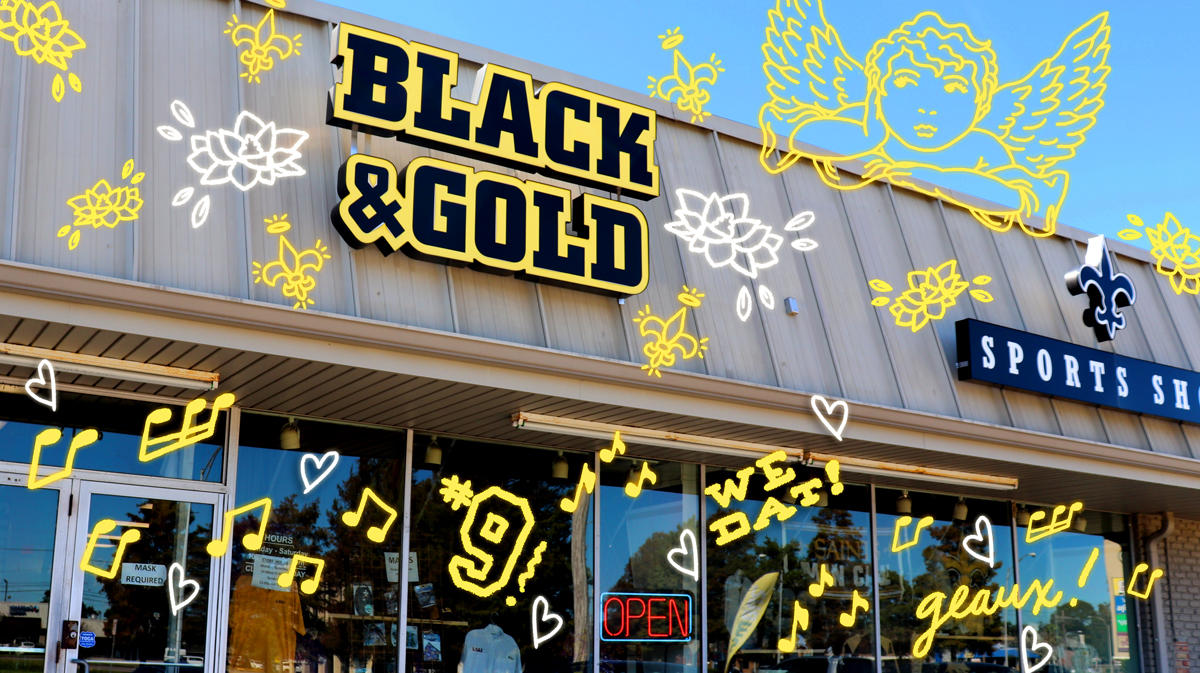 Black and Gold Sports Shop
