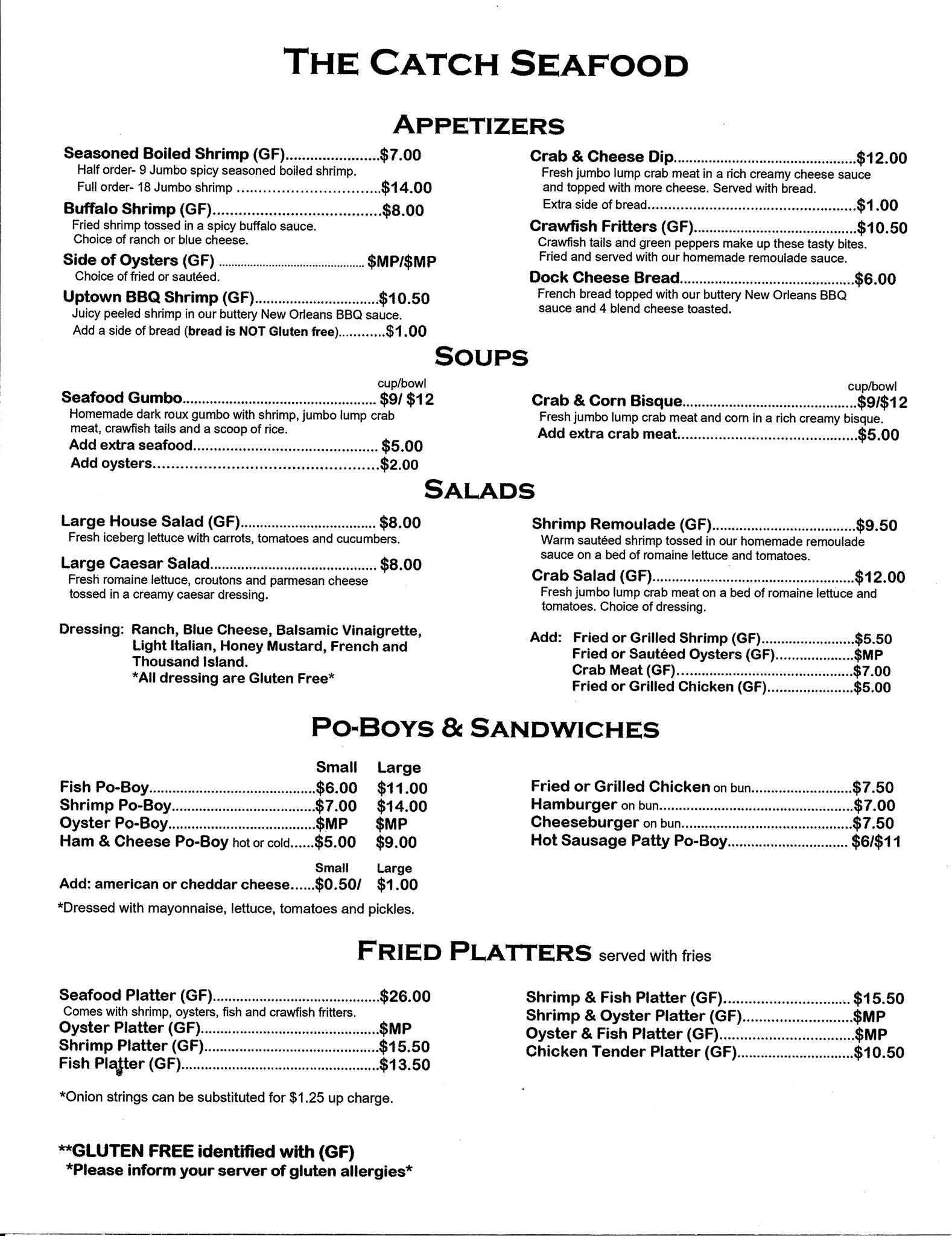 The Catch Seafood Restaurant 3010 Cleary Ave, Metairie