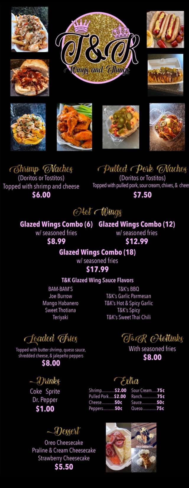 Paw Paw's Sno Cones Menu