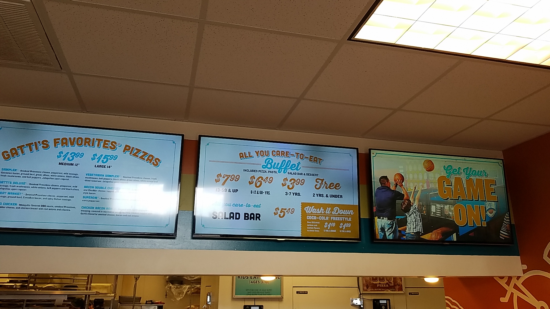 Mr Gatti's Pizza Menu