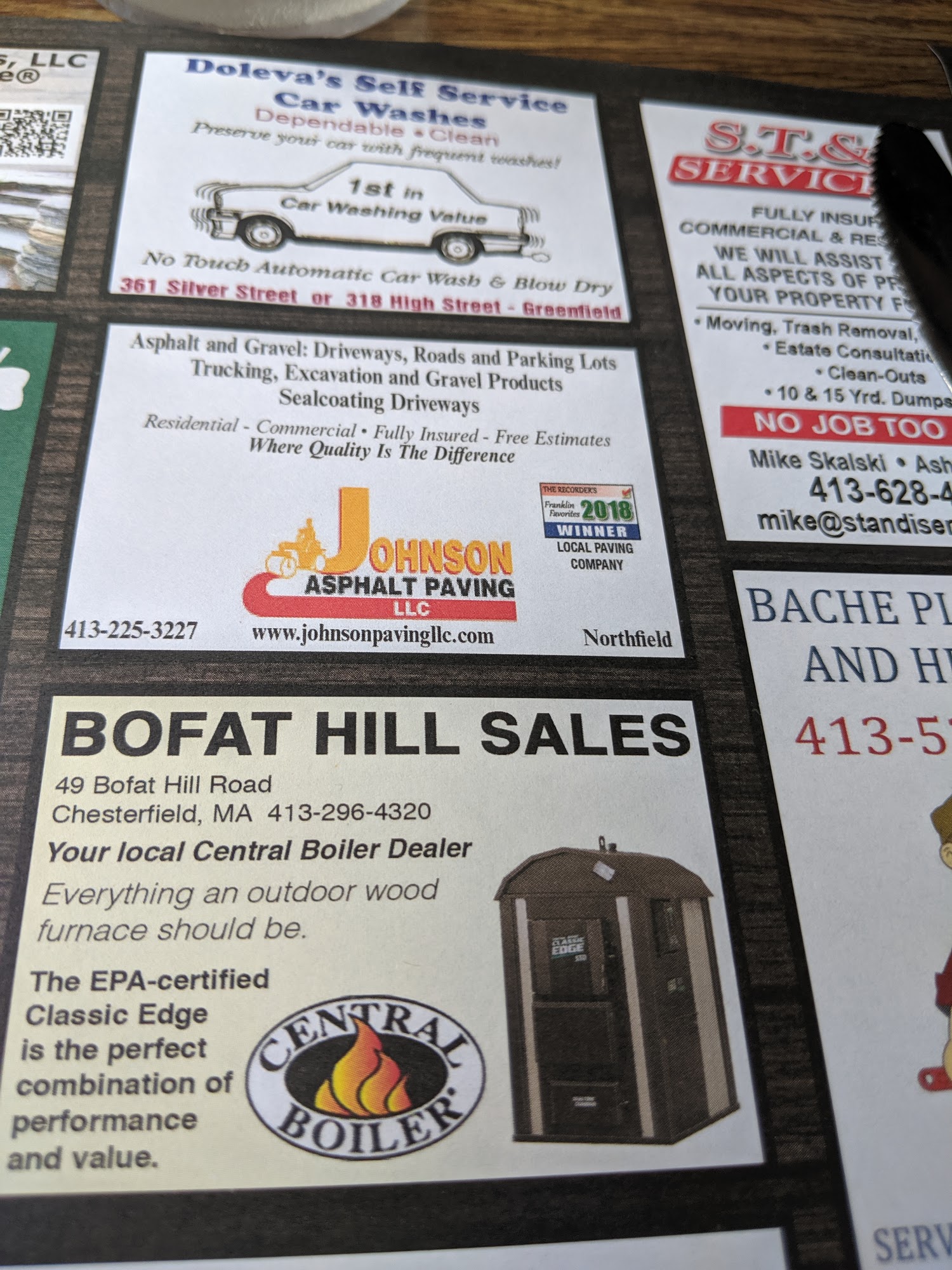 Four Leaf Clover Menu