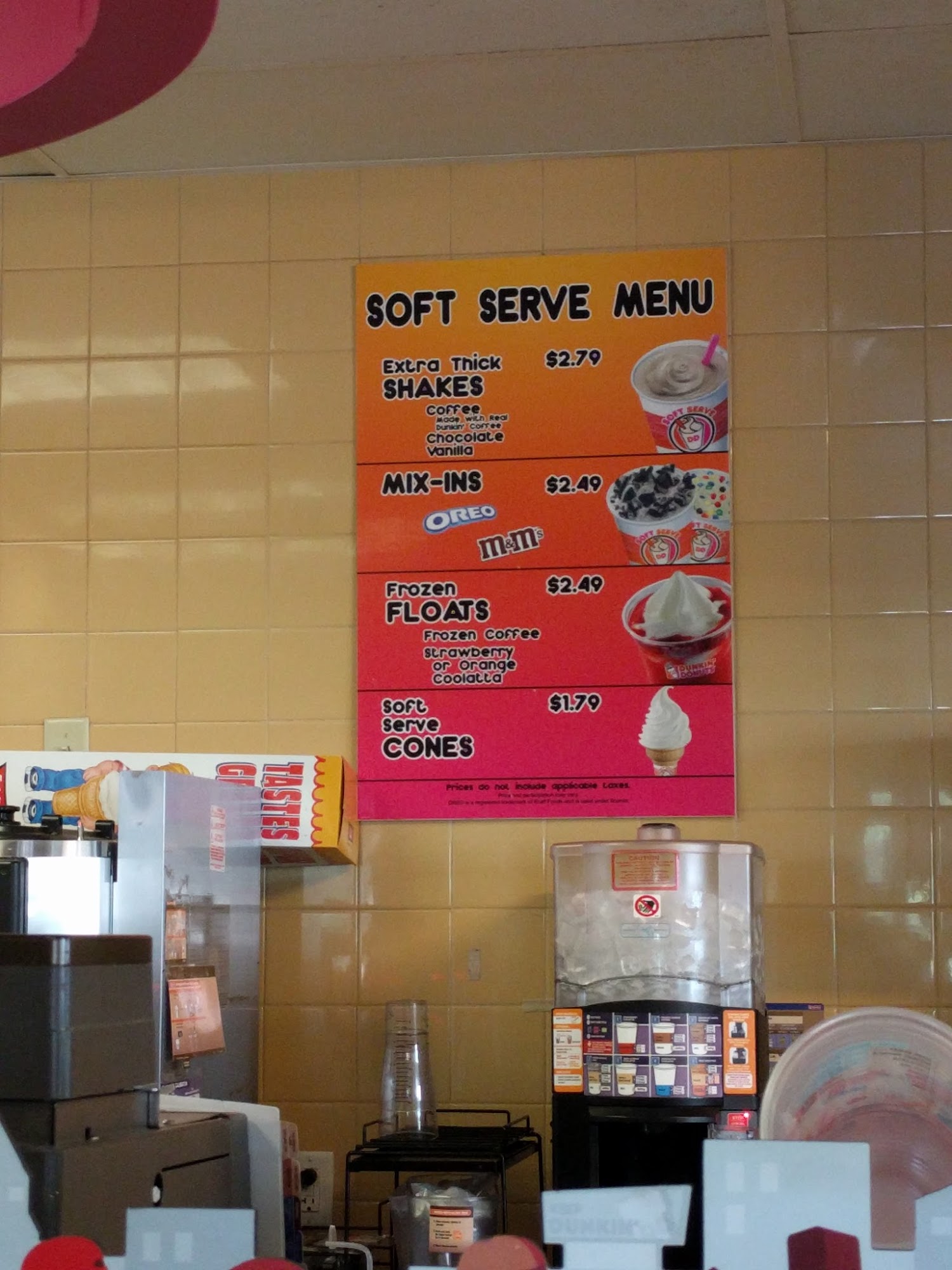 Dunkin' Menu