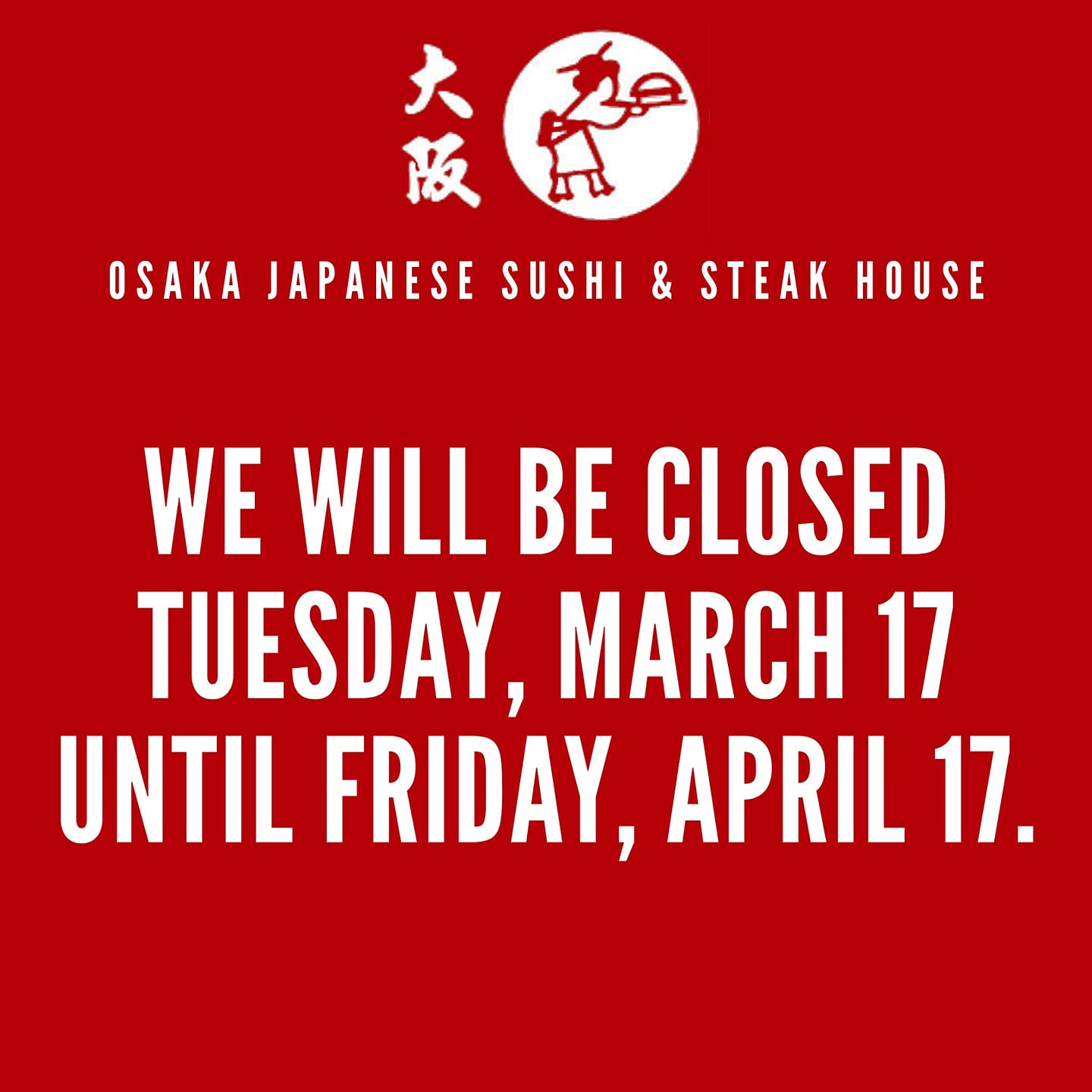 Osaka Japanese Sushi & Steak House 14 Green St, Brookline