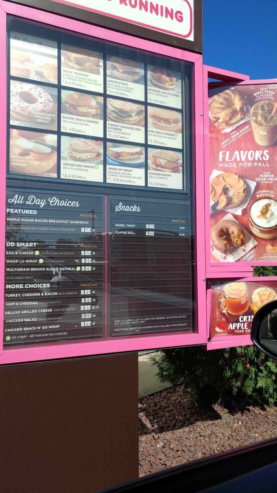 Dunkin' Menu