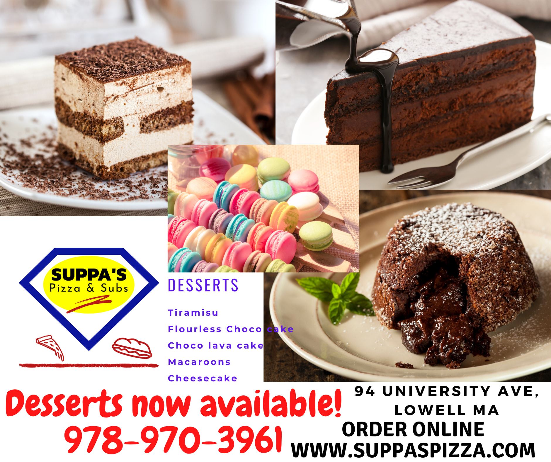 Suppa's Pizza & Subs 94 University Ave, Lowell