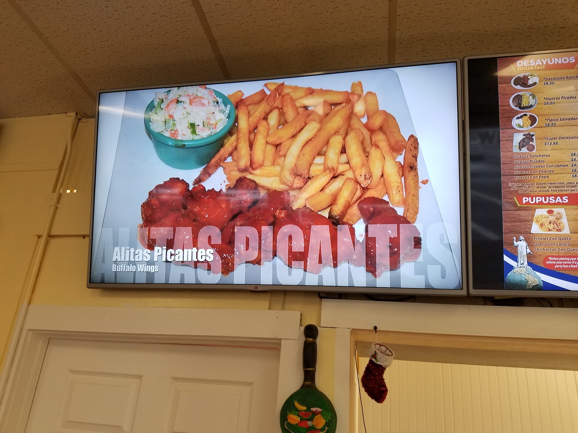 El Salvadoreño Restaurant Menu