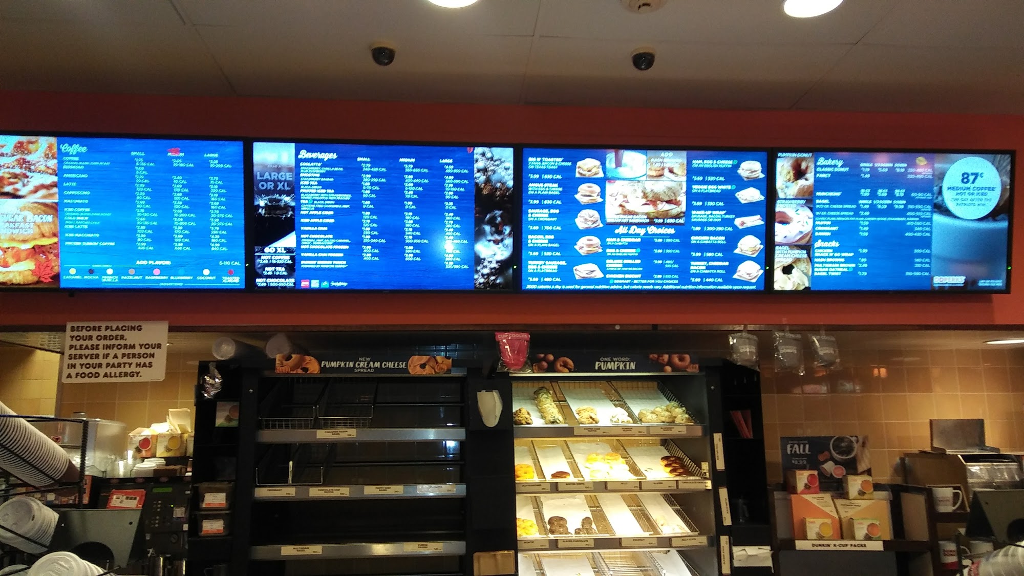 Dunkin' Menu