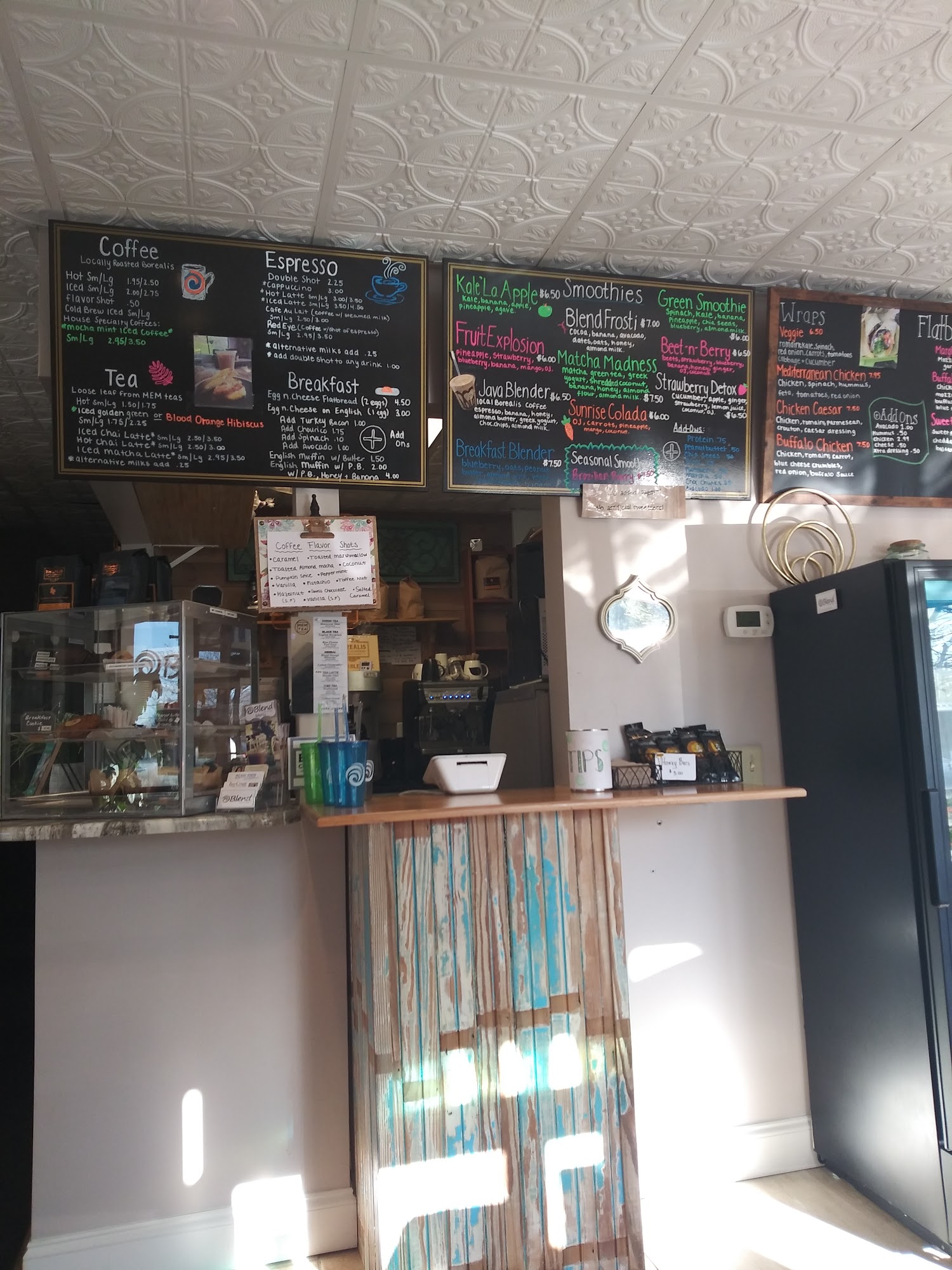 Blend Cafe & Yoga Menu