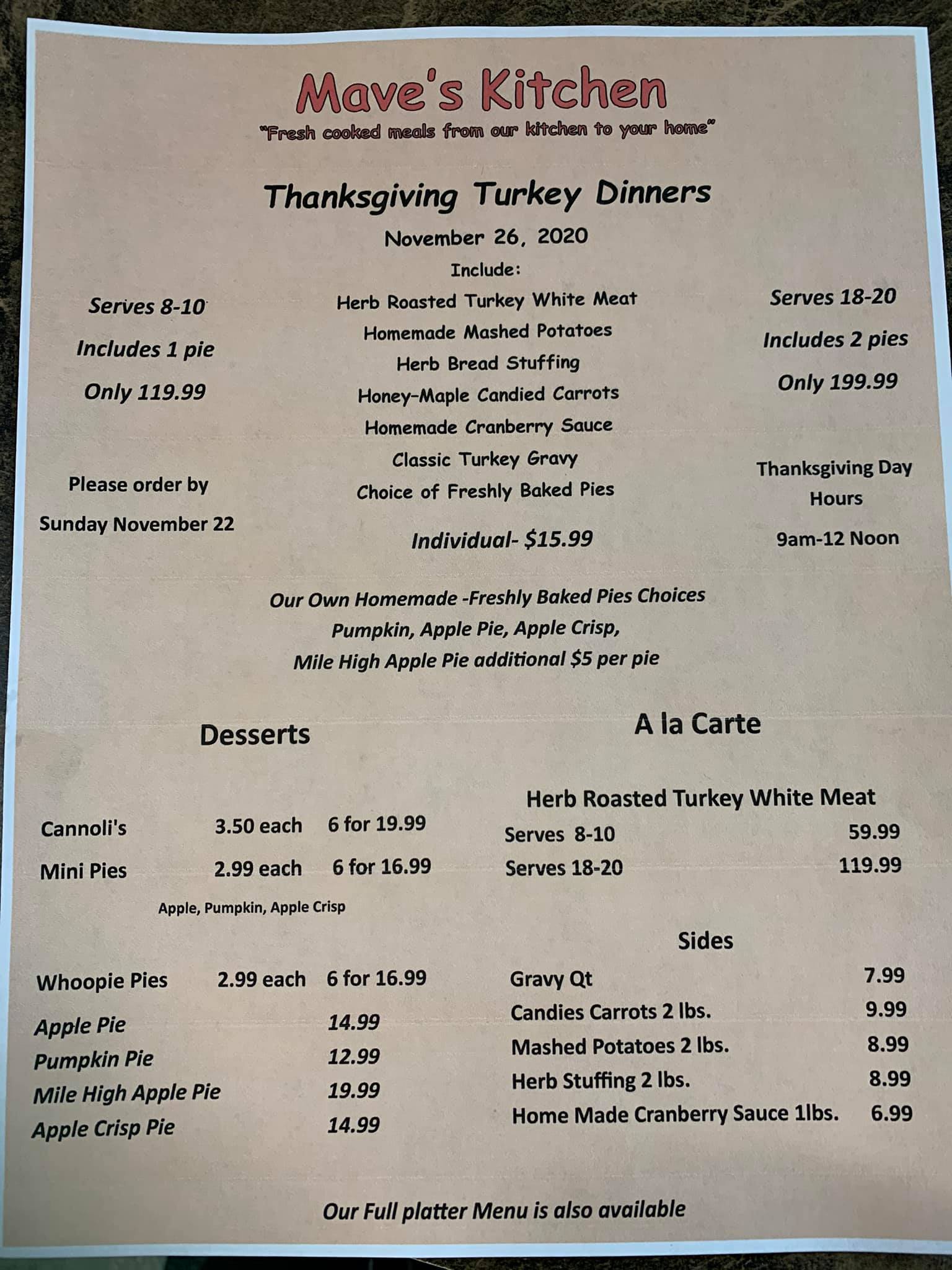 MAVE's Kitchen 130 Middlesex Rd, Tyngsborough