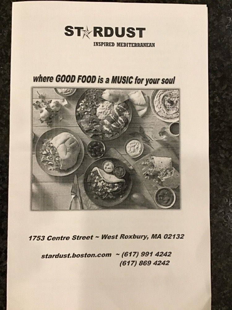 Stardust: Inspired Mediterranean 1753 Centre St, West Roxbury