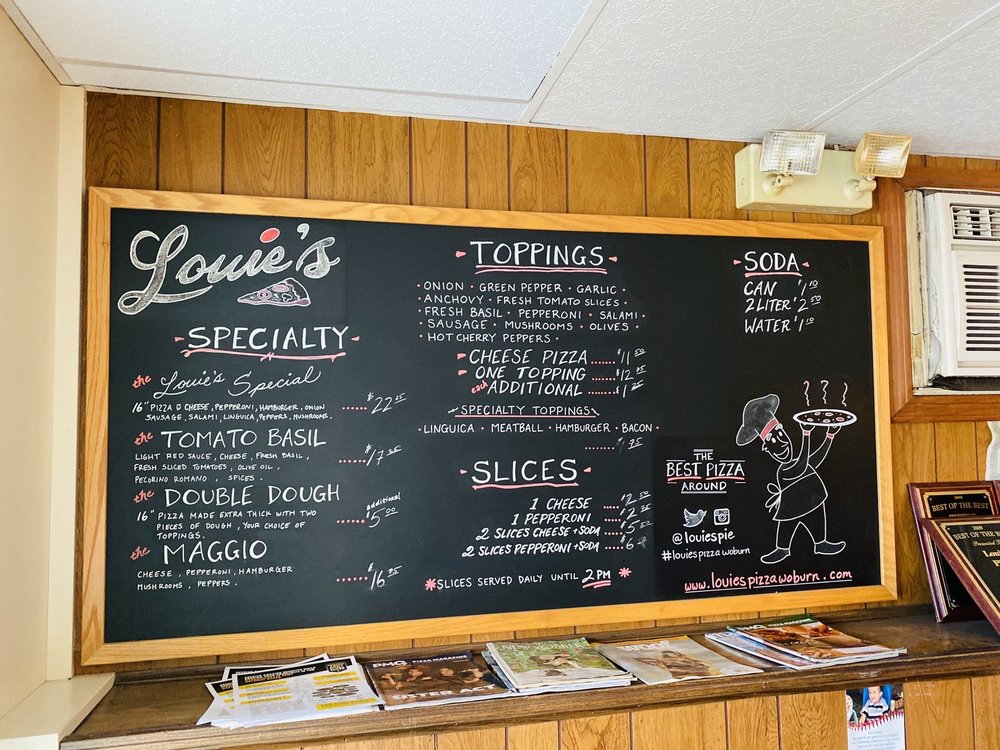 Louie's Pizza Restaurant 118 Main St, Woburn