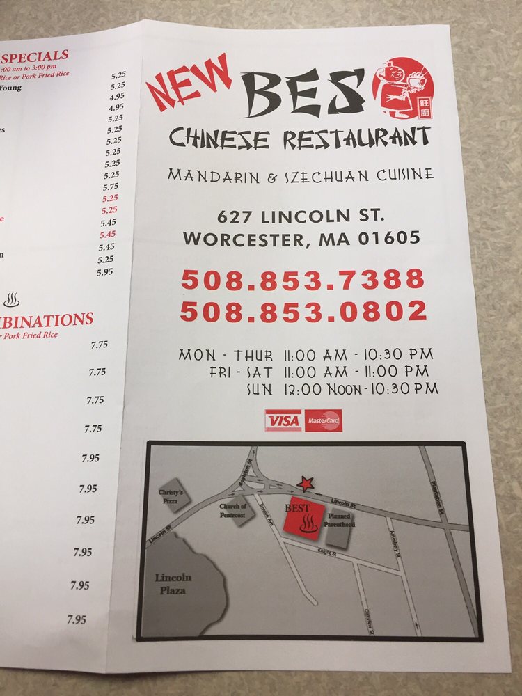 Best Chinese Restaurant 627 Lincoln St, Worcester