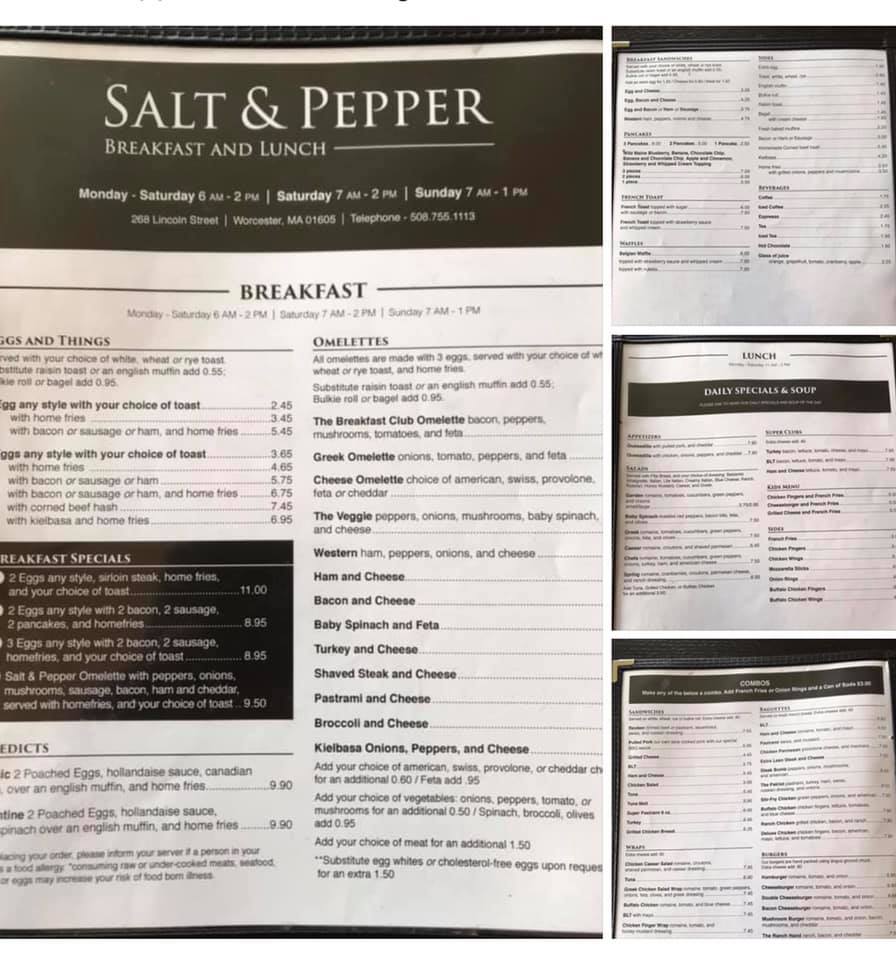Salt & Pepper 268 Lincoln St, Worcester