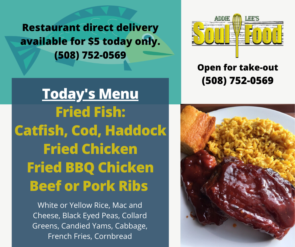Addie Lee's Soul Food 596 Main St, Worcester