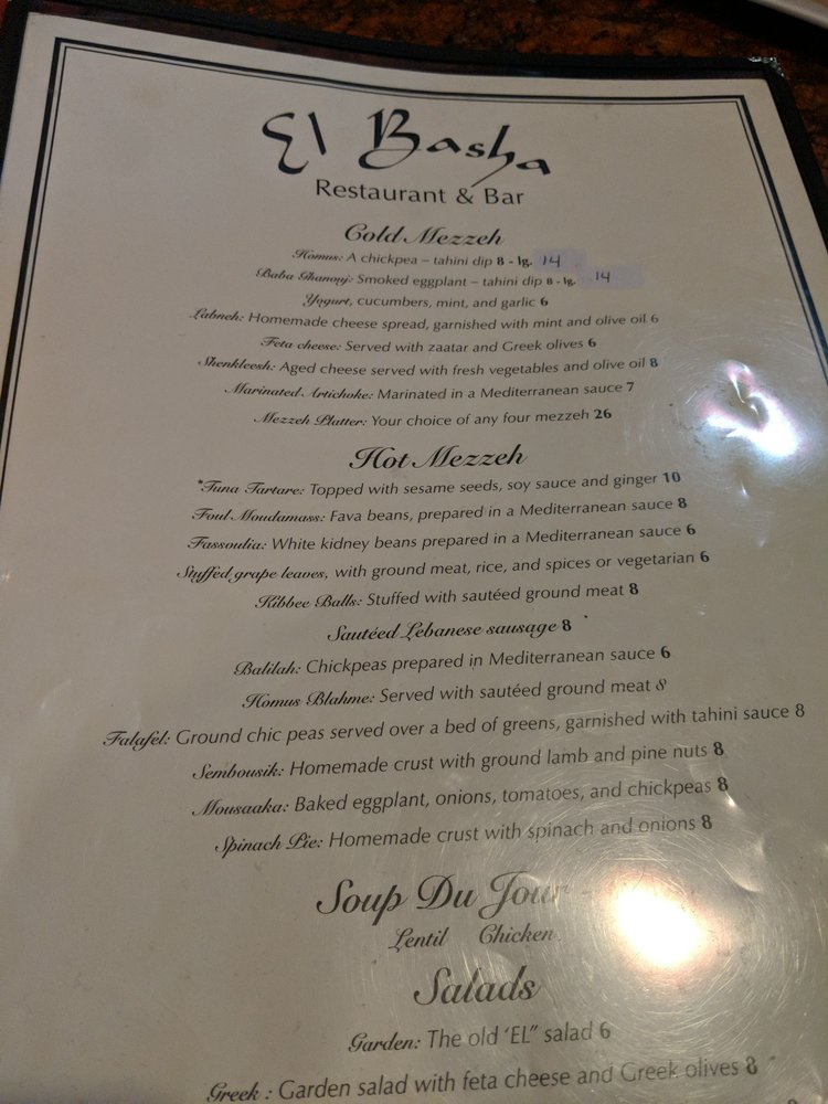 El Basha Restaurant & Bar 424 Belmont St, Worcester