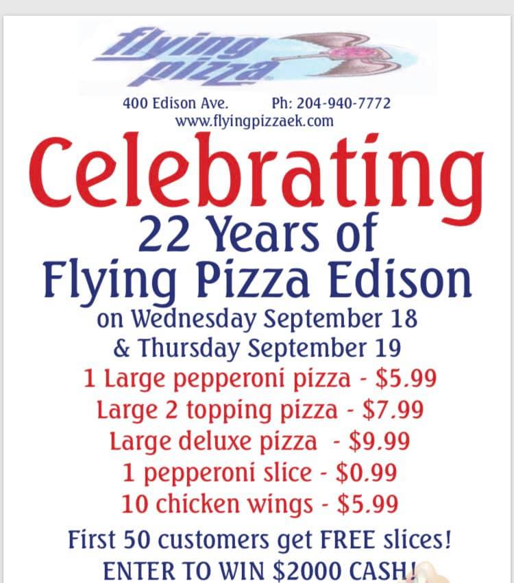 Flying Pizza 400 Edison Ave, Winnipeg