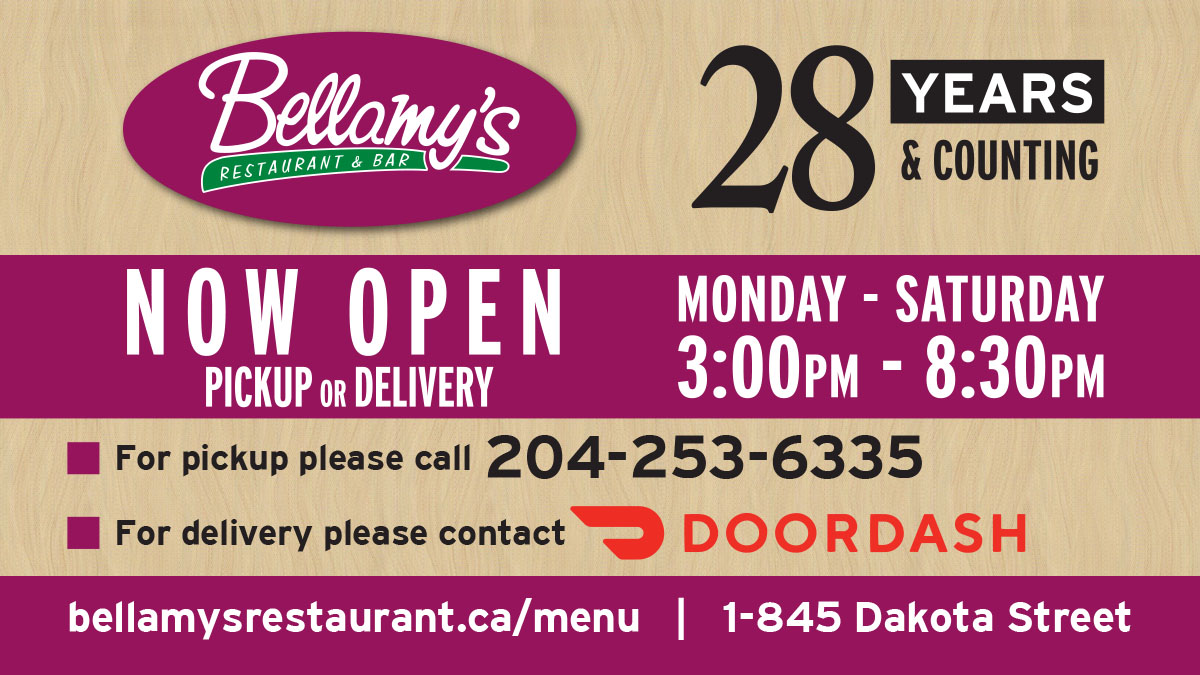 Bellamy's Restaurant & Bar 845 Dakota St #1, Winnipeg