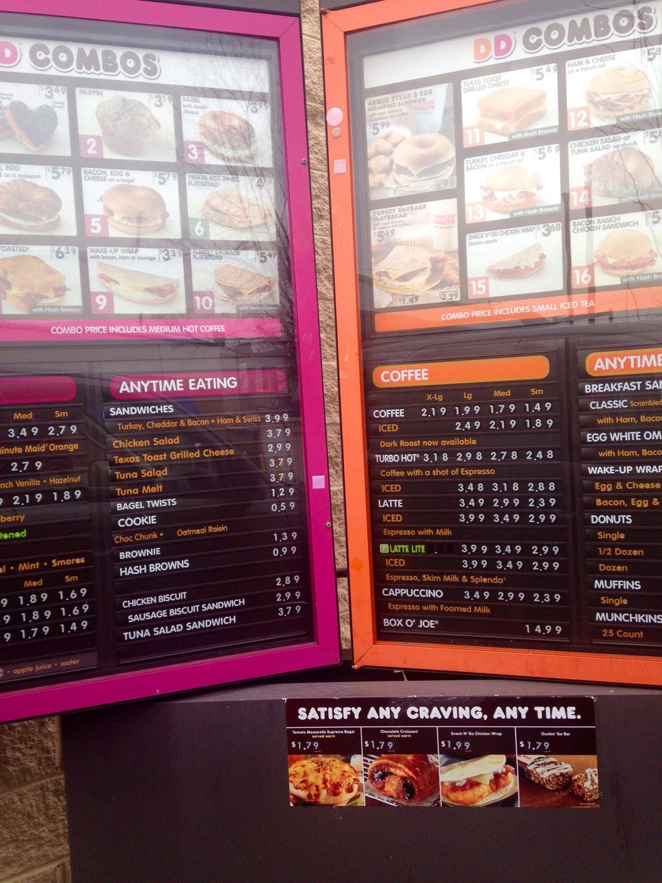 Dunkin' Menu