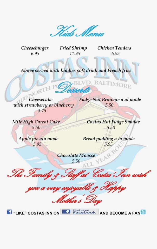 Costas Inn 4100 North Point Blvd, Baltimore