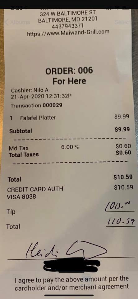 Maiwand Grill 324 W Baltimore St, Baltimore