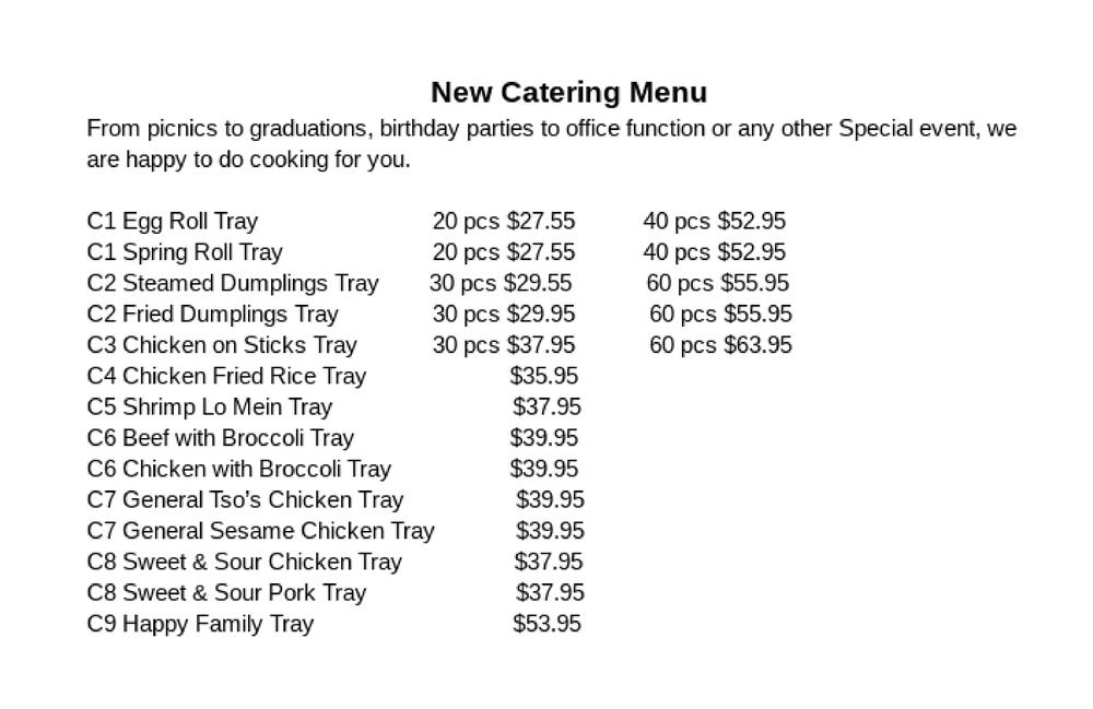 Hunan East Restaurants Menu