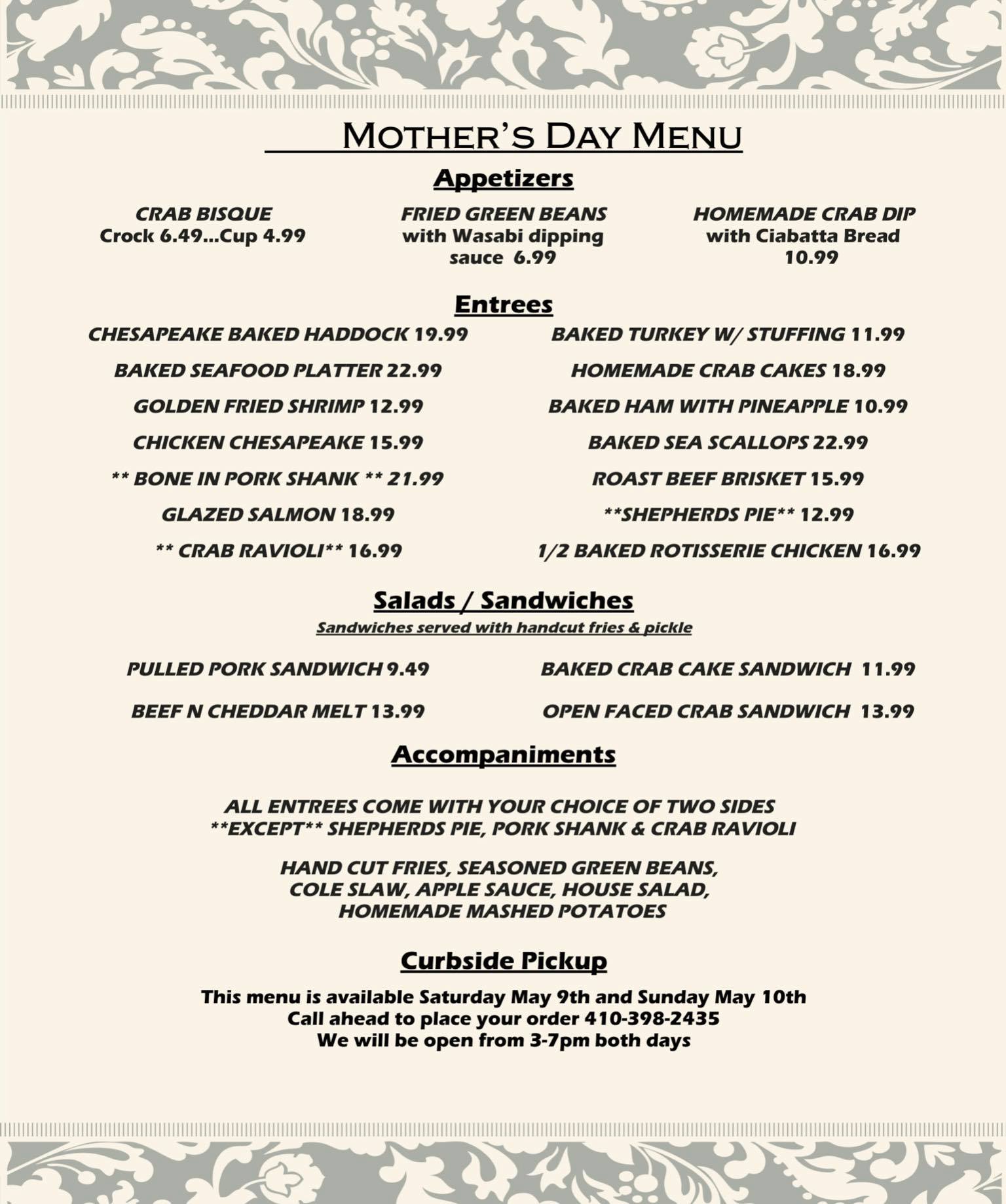 Baker's Restaurant 1075 Augustine Herman Hwy, Elkton